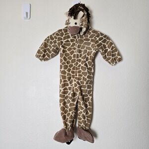 Miniwear Giraffe One Piece Halloween Costume Baby Toddler 18mos Full‎ Zip Hooded